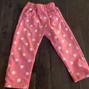 Pink Polkadotted pants